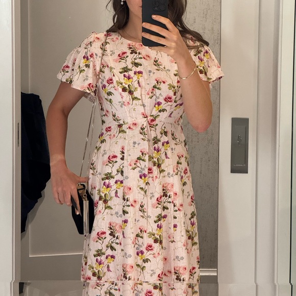 Hill House Home The Dominique Floral Maxi Dress - pink bluebonnet - Picture 3 of 4